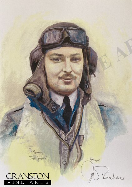 Portrait of Pilot Officer John Freeborn by David Pritchard