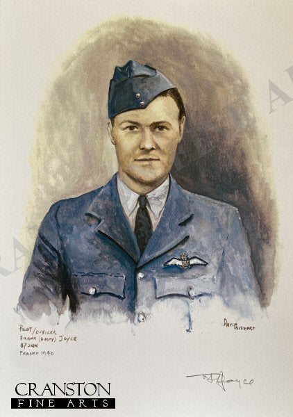 Portrait of Pilot Officer Frank Joyce, 87 Sqn, France 1940 by David Pritchard