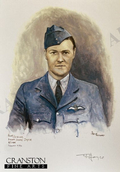 Portrait of Pilot Officer Frank Joyce, 87 Sqn, France 1940 by David Pritchard