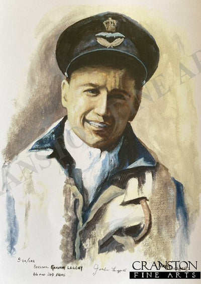 Portrait of Squadron Leader Percival Graham Legget, 46 and 249 Sqn by David Pritchard