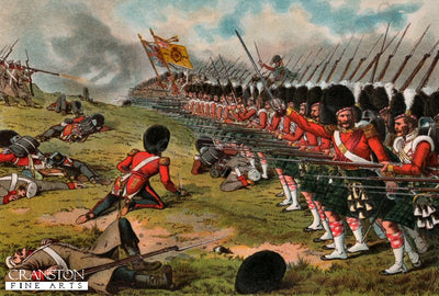 The Advance of the 93rd Sutherland Highlanders at the Battle of Alma 1854 by Richard Simkin.