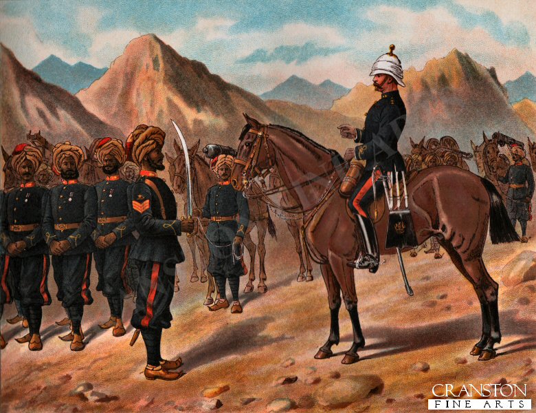 Punjab Frontier Force No1 Kohat Mountain Battery by Richard Simkin (P)