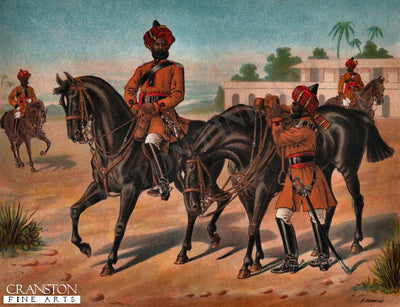 The 1st Bengal Cavalry (Review Order) by Richard Simkin (P)