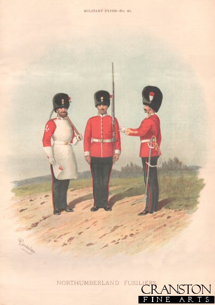 Northumberland Fusiliers by Richard Simkin (P)