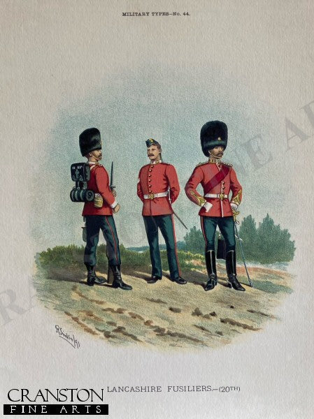 Lancashire Fusiliers by Richard Simkin (P)