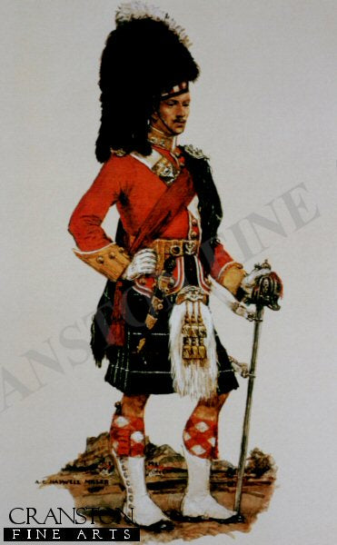 Seaforth Highlanders Officer Review Order 1914 by Haswell Miller