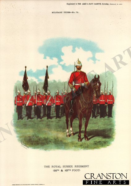 Royal Sussex Regiment by Richard Simkin (P)