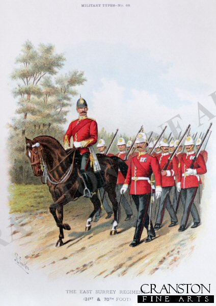 The East Surrey Regiment by Richard Simkin (P)