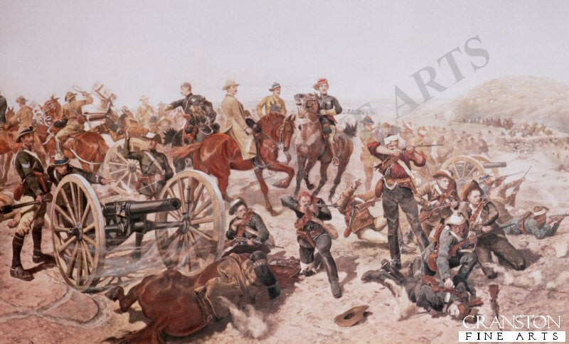 Jameson's Last Stand, Battle of Doornkop 2nd January 1896 by Richard Caton Woodville. (P)
