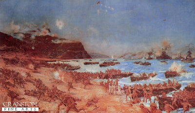 Gallipoli Anzac Beach by Charles Dixon.