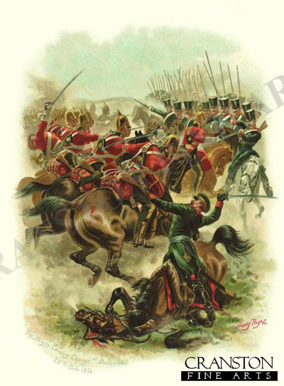 The Heavy Cavalry Charge at Balaclava, 25th October 1854 by Harry Payne.