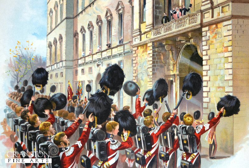 The Queen Biding Farewell to the Guards by Harry Payne