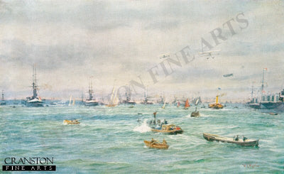 The Great Review at Spithead by W L Wyllie.