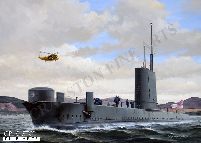 HMS Orpheus Departing Faslane by Ivan Berryman [New Print Edition]