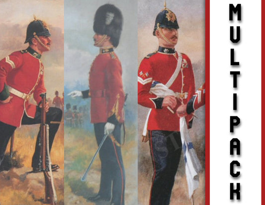 Selection of 3 Irish Victorian Era Regimental Prints by Harry Payne [Multipack]
