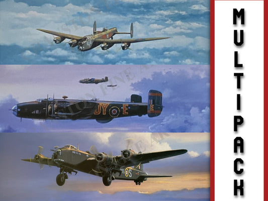 Selection of 3 RAF Bomber Aviation Prints by Barry Price [Multipack]