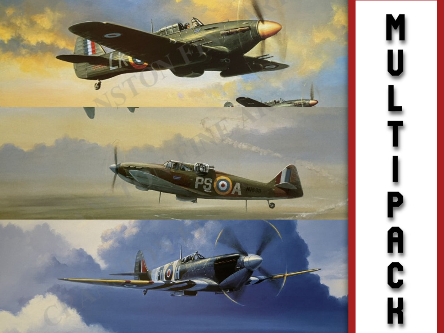 Selection of 3 RAF Fighter Aviation Prints by Barry Price [Multipack]