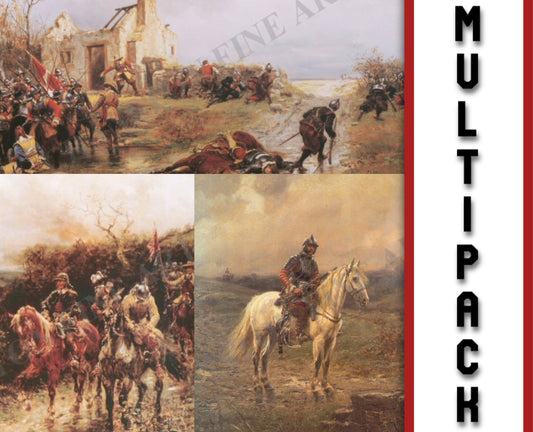 Selection of 3 Ernest Crofts English Civil War Prints [Multipack]