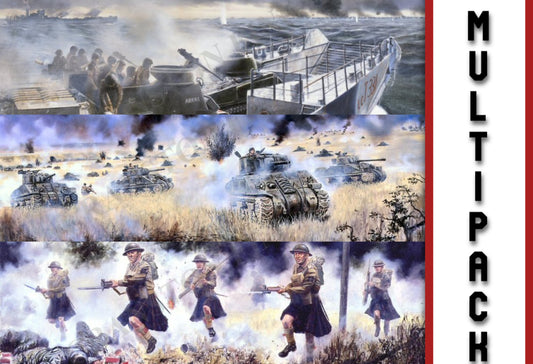 Selection of 3 David Rowlands WW2 Prints of British Forces [Multipack]