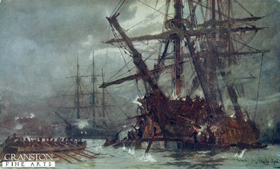Cutting Out of the Hermione (Retribution) 1799 by Charles Dixon.