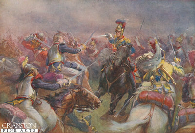 The Charge of the Heavy Brigade Against the Cuirassiers at Waterloo by Christopher Clark