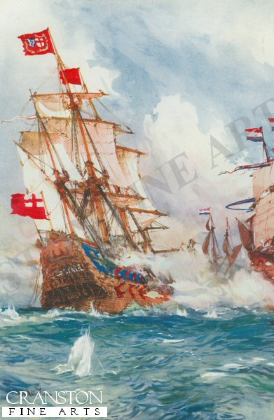 When Blake Swept the Seas: A Battle Between Admiral Blake and Van Tromp by Charles Dixon.