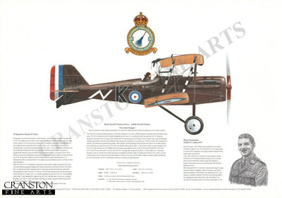 SE5 Aircraft side view by M A Kinnear.