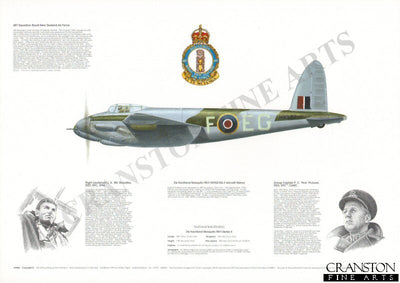 De Havilland Mosquito FBVI HX922 EG-F. by M A Kinnear.