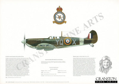Supermarine Spitfire MKVb W3458 YQ-X. by M A Kinnear.