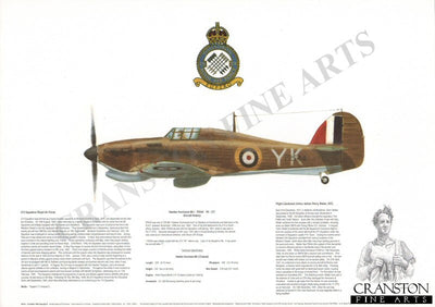 Hawker Hurricane Mk I P2544 YK (T) by M A Kinnear.