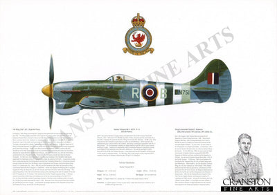 Hawker Tempest Mk V JN751 R-B. by M A Kinnear.