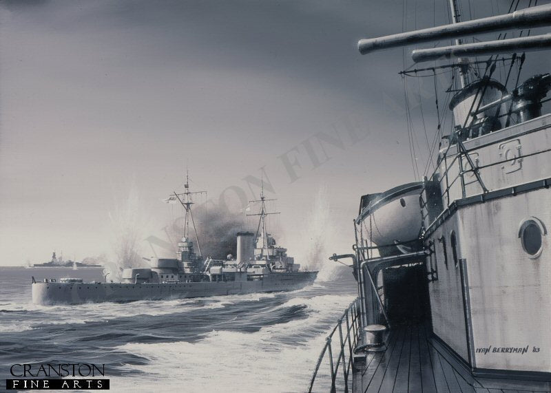The Pursuit of the Graf Spee by Ivan Berryman. (B)