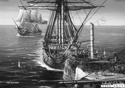 HMS Captain at the Battle of Cape St Vincent by Ivan Berryman. (B)