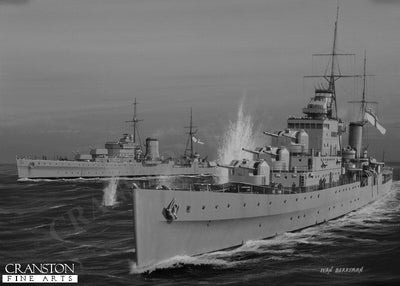 HMS Naiad by Ivan Berryman. (B)