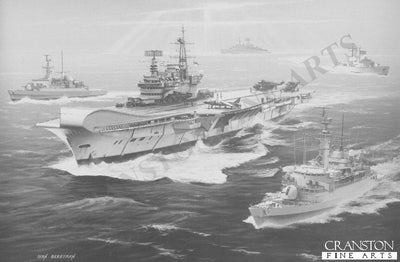 HMS Hermes by Ivan Berryman. (B)