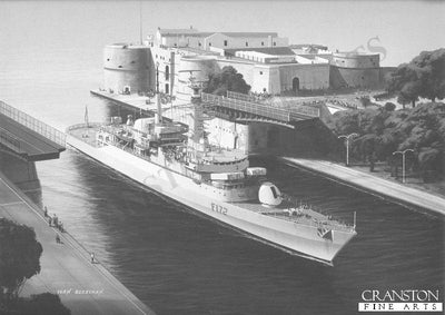 HMS Ambuscade by Ivan Berryman. (B)