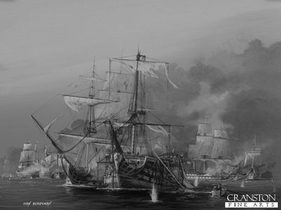 The Battle of Trafalgar, 2.30pm.  The Taking of the Santisima Trinidad by Ivan Berryman (B)