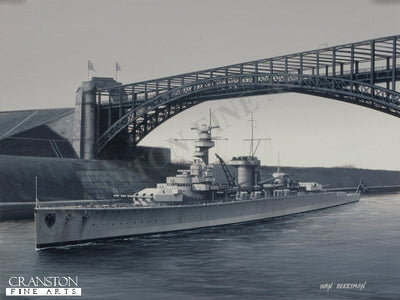 Deutschland Passing Through the Kiel Canal by Ivan Berryman. (B)