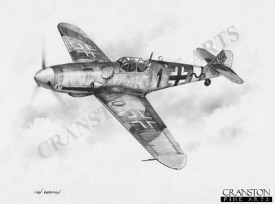 Bf109G of Hans-Ekkehard Bob by Ivan Berryman. (B)