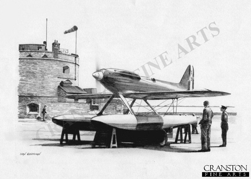 Supermarine S6.B at Calshot, 1931 by Ivan Berryman.