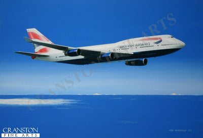 British Airways Boeing 747-400 by Ivan Berryman. (B)