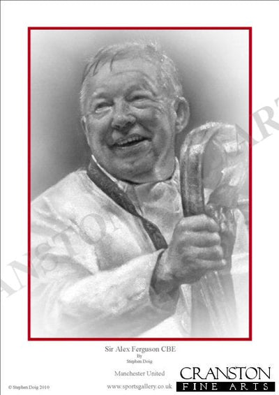 Sir Alex Ferguson CBE - European Glory by Stephen Doig.