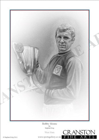 Bobby Moore - West Ham by Stephen Doig.