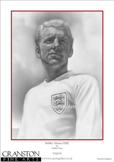 Bobby Moore OBE by Stephen Doig.
