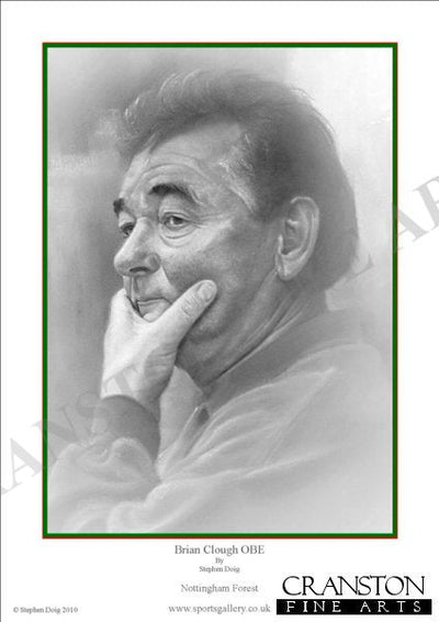 Brian Clough OBE by Stephen Doig.