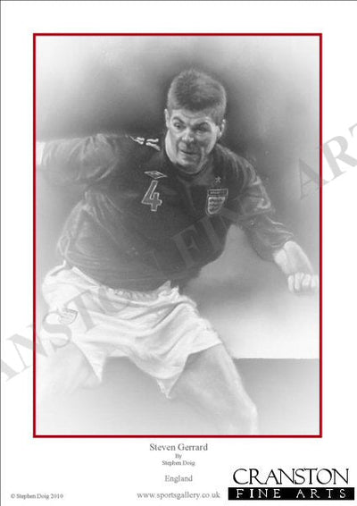 Steven Gerrard - England by Stephen Doig.