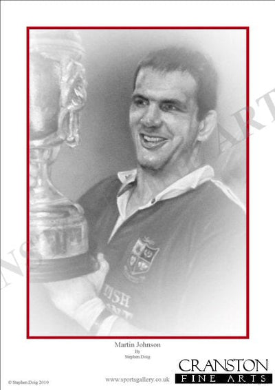 Martin Johnson - The Lions by Stephen Doig.