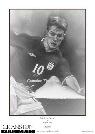 Michael Owen - England by Stephen Doig.