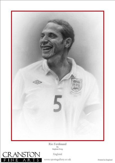 Rio Ferdinand - England by Stephen Doig.
