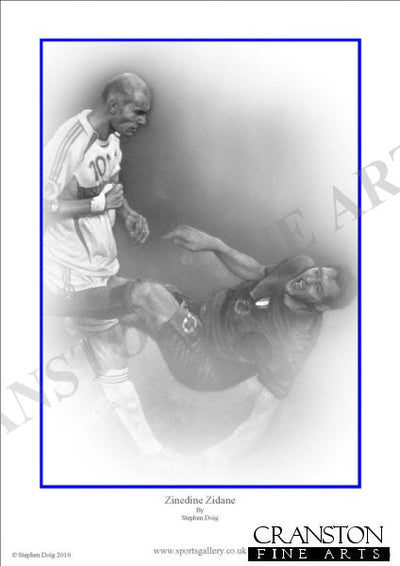 Zinedine Zidane by Stephen Doig.